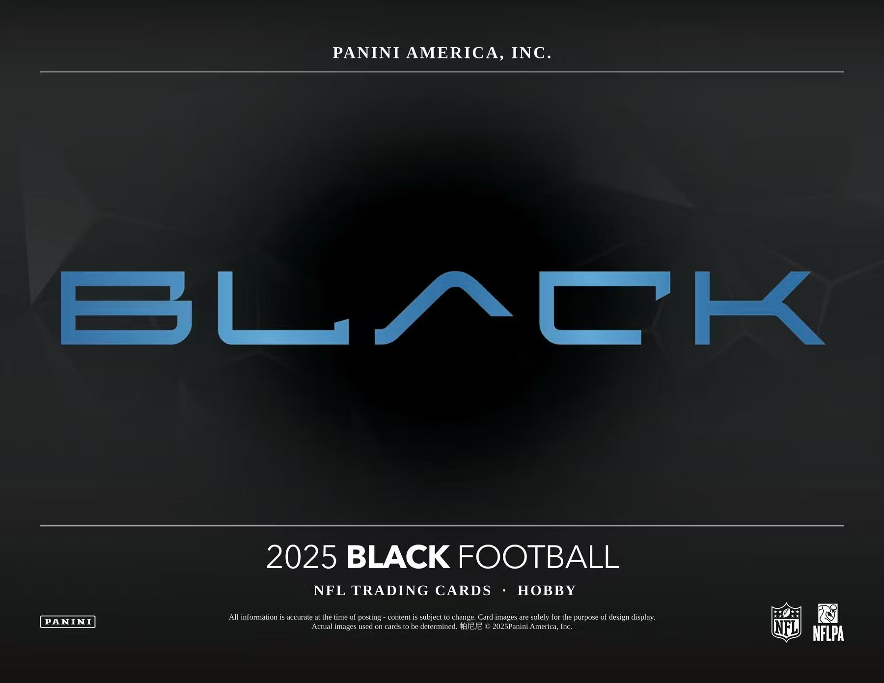 2025 Panini Black Football Hobby Trading Cards