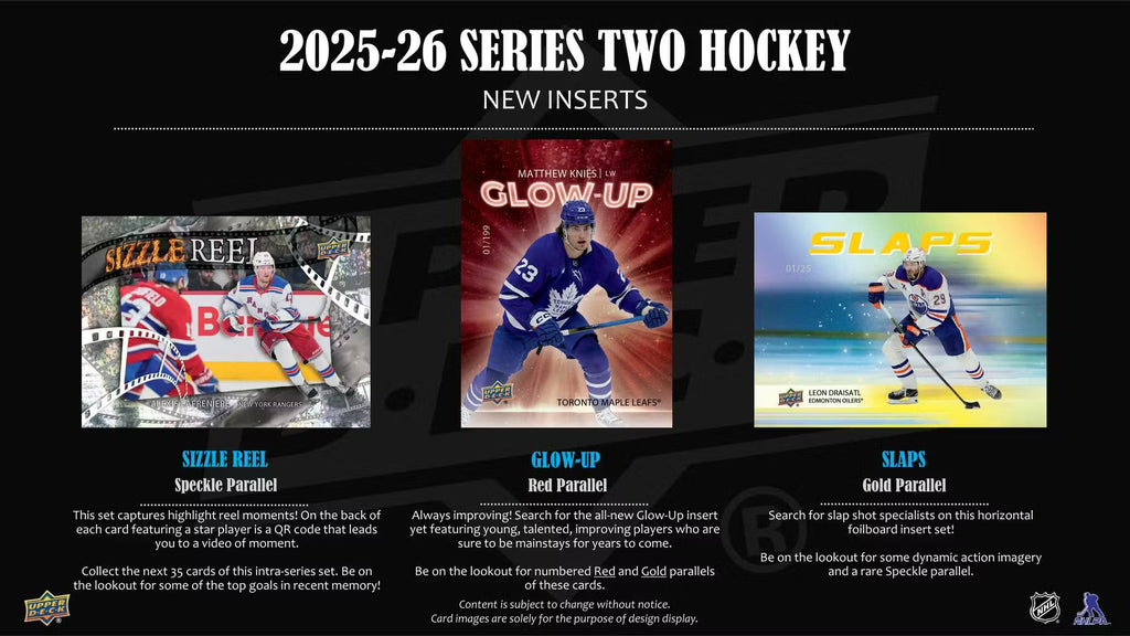 2025-26 Upper Deck Series 2 Hockey Hobby Trading Cards