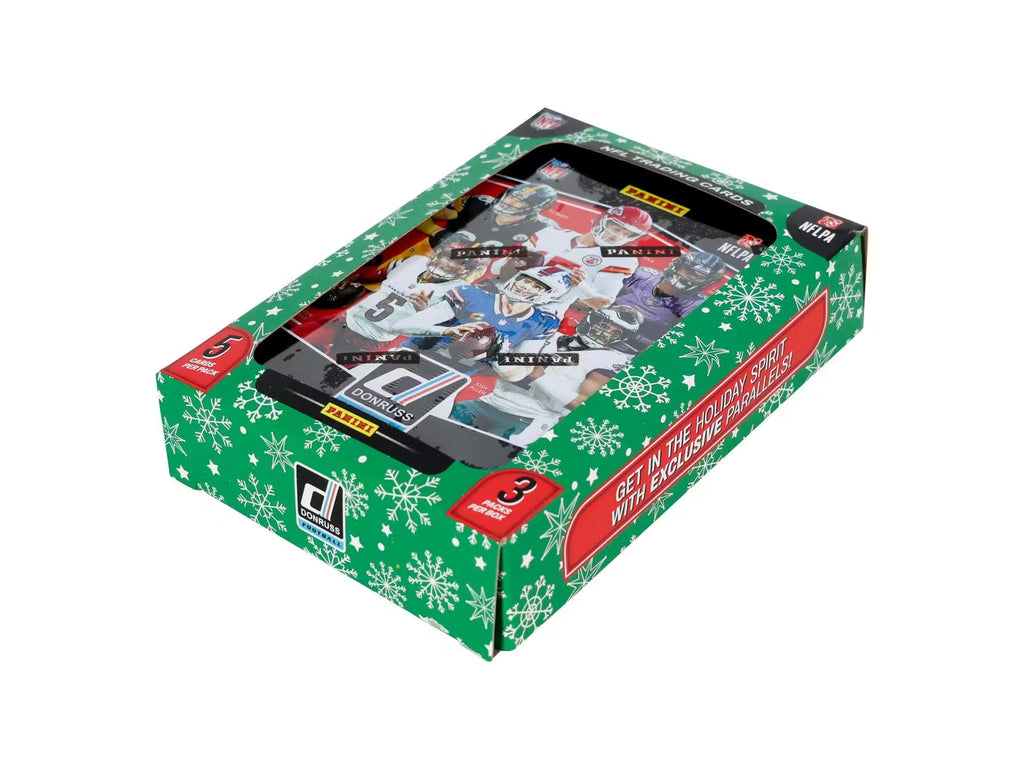2025 Panini Donruss Football Winter Holiday Tin Trading Cards