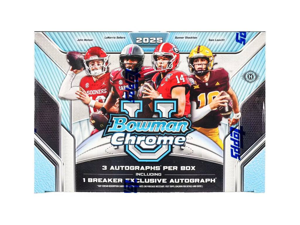 2025 Topps Bowman University Chrome Football Breaker Delight Trading Cards