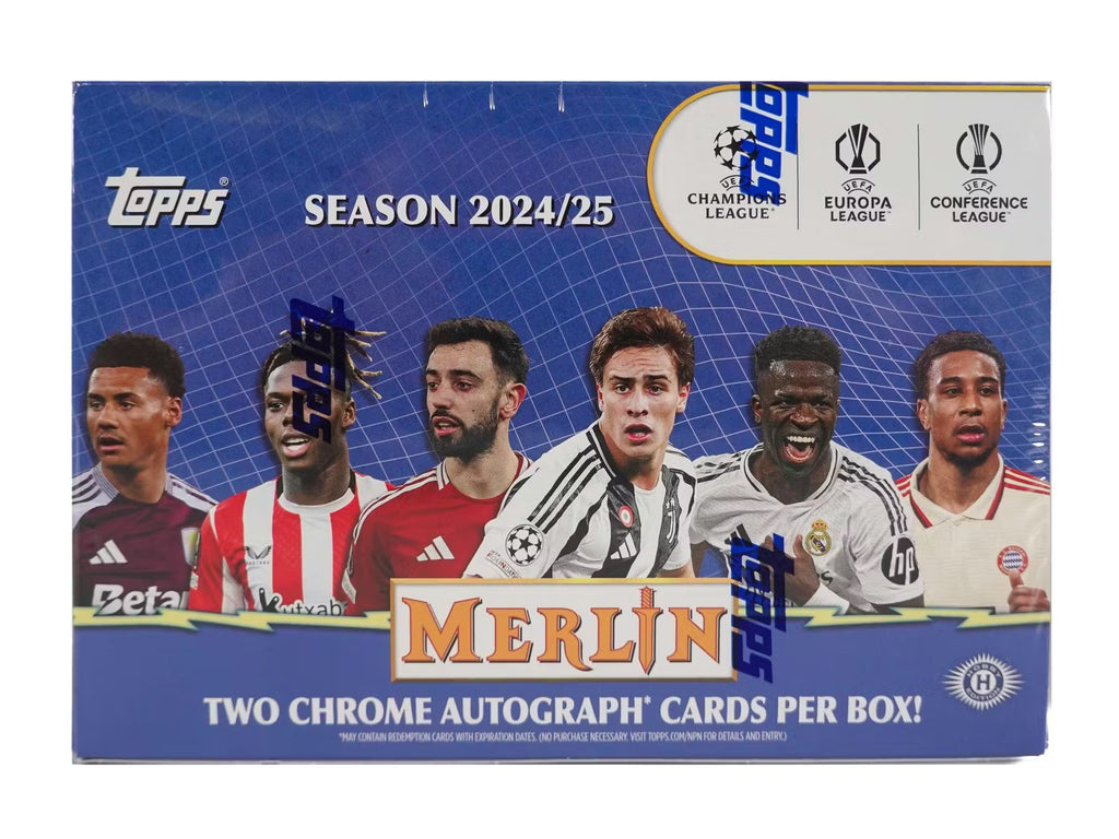 2024-25 Topps Chrome Merlin Soccer UEFA Club Competition Breaker Delight Trading Cards