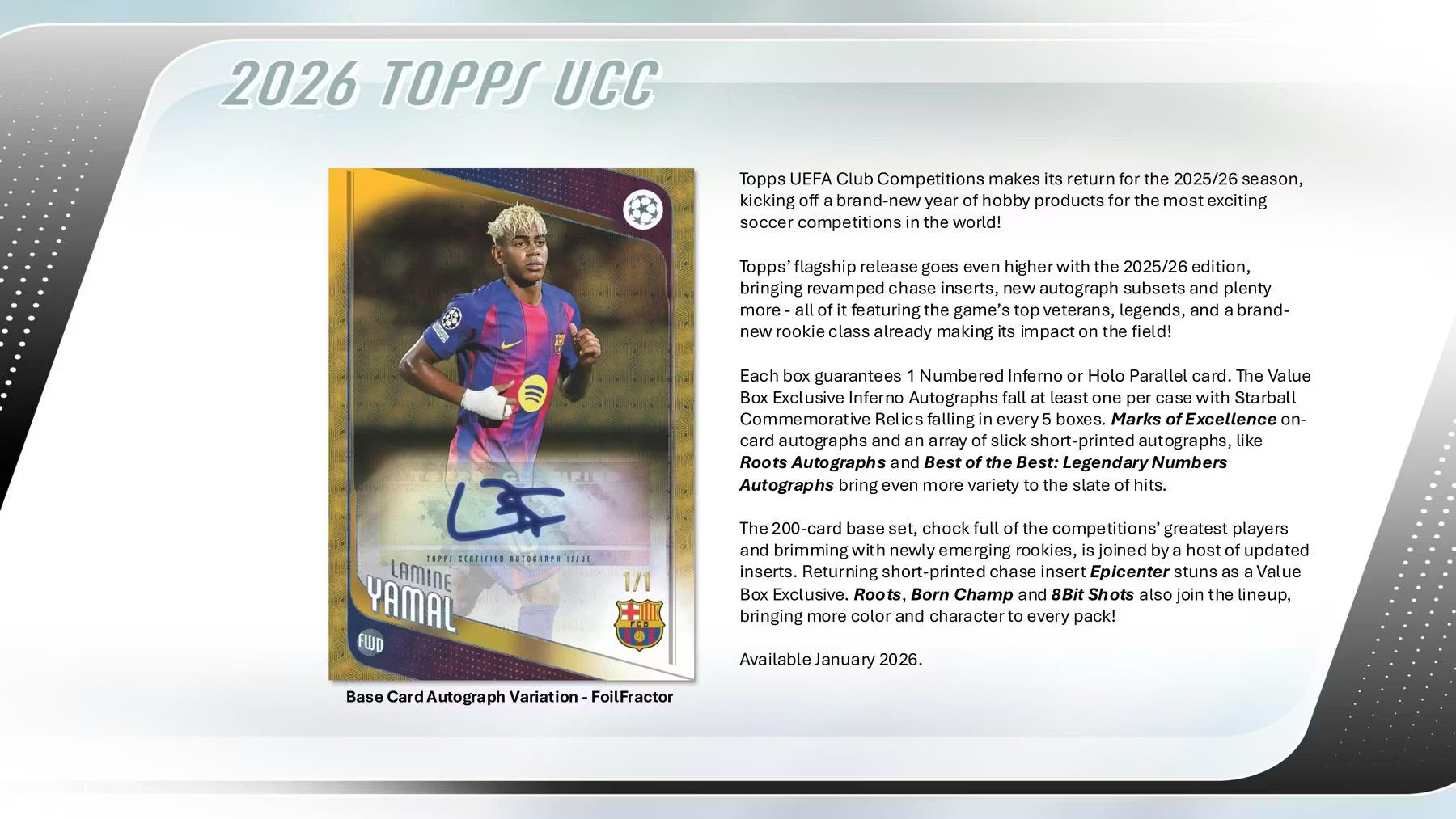2025-26 Topps UEFA Club Competitions Soccer Blaster Trading Cards LV