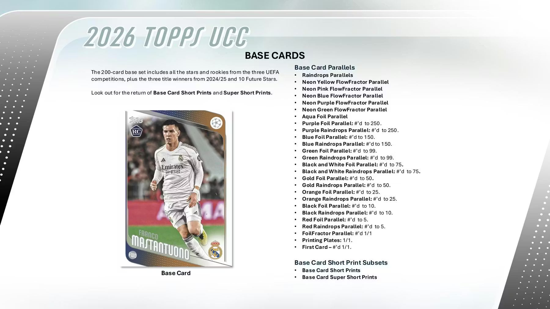 2025-26 Topps UEFA Club Competitions Soccer Hobby Trading Cards