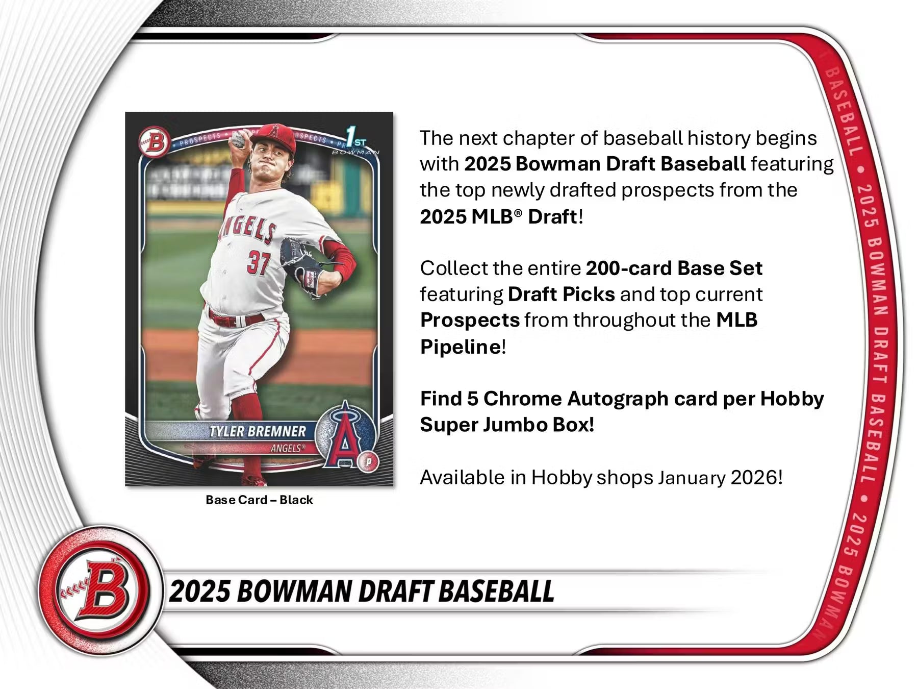 2025 Topps Bowman Draft Baseball Super Jumbo Trading Cards