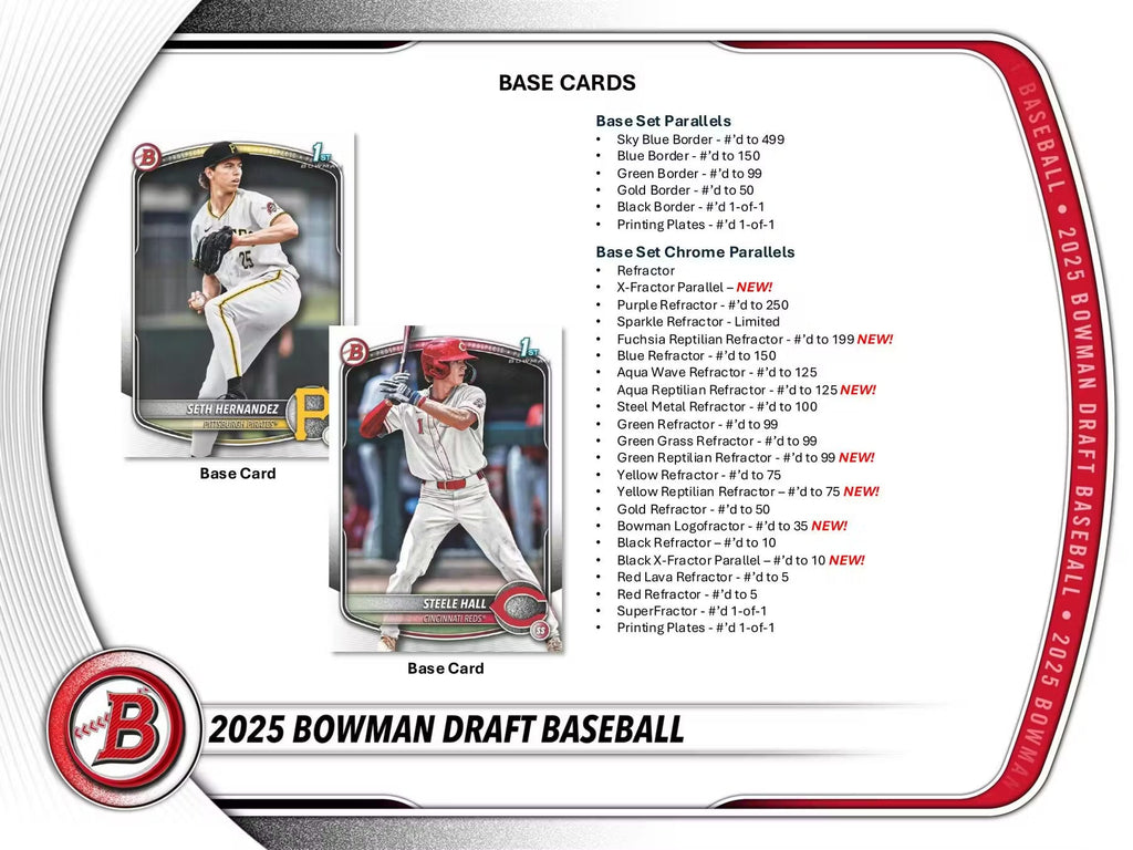 2025 Topps Bowman Draft Baseball Super Jumbo Trading Cards