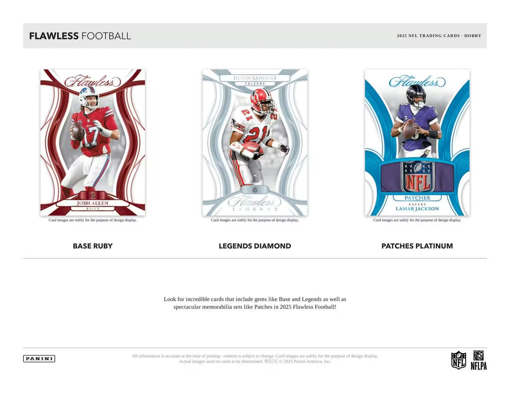 2025 Panini Flawless Football Hobby Trading Cards
