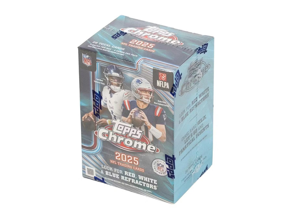 2025 Topps Chrome Football Blaster Trading Cards