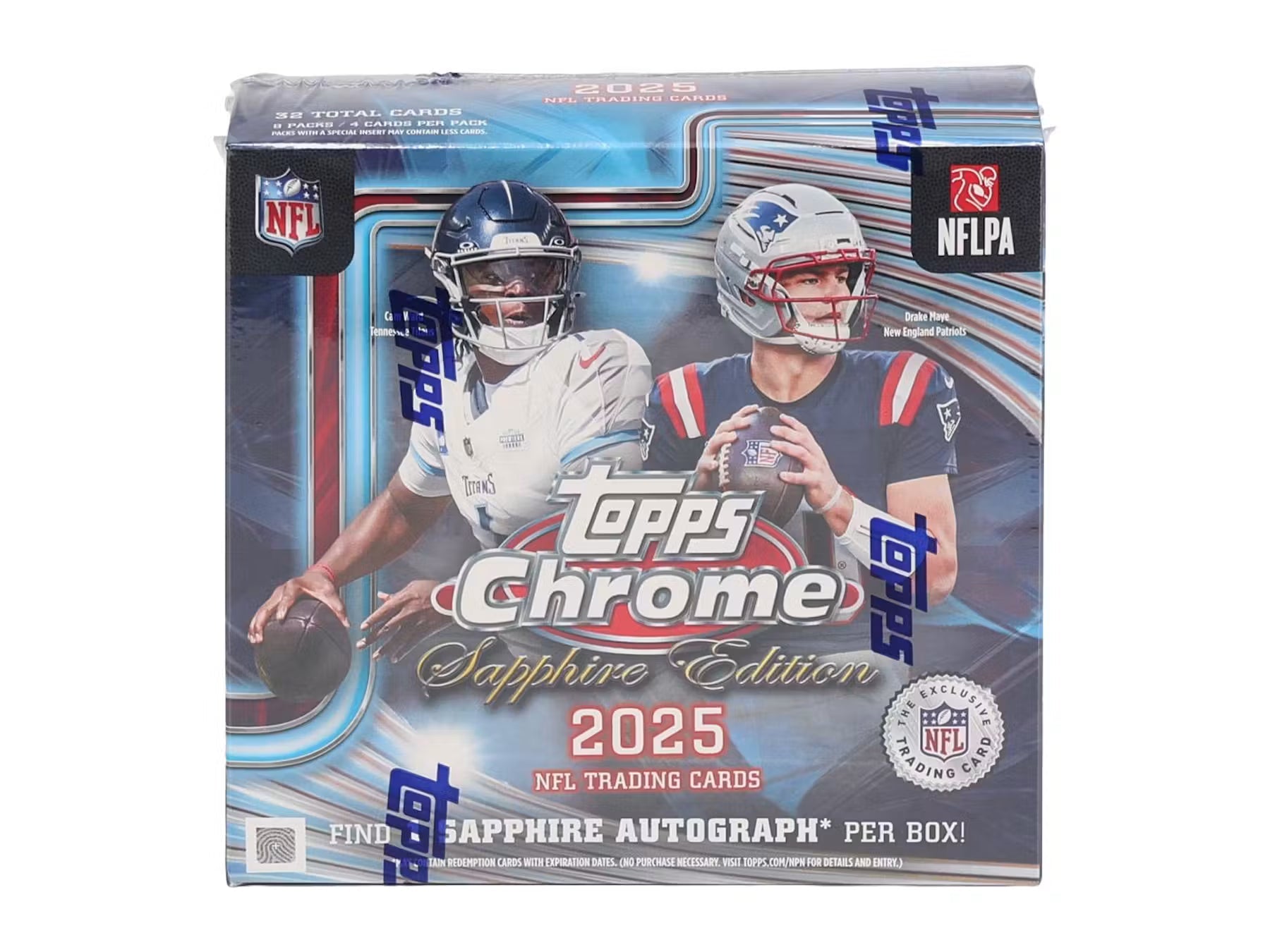 2025 Topps Chrome Football Sapphire Edition Trading Cards