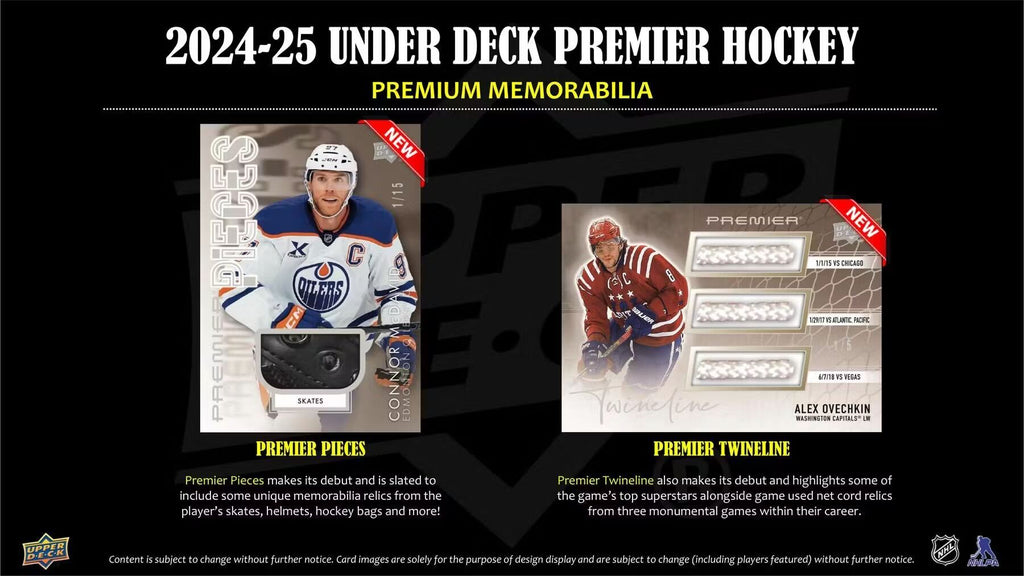 2024-25 Upper Deck Premier Hockey Hobby Trading Cards