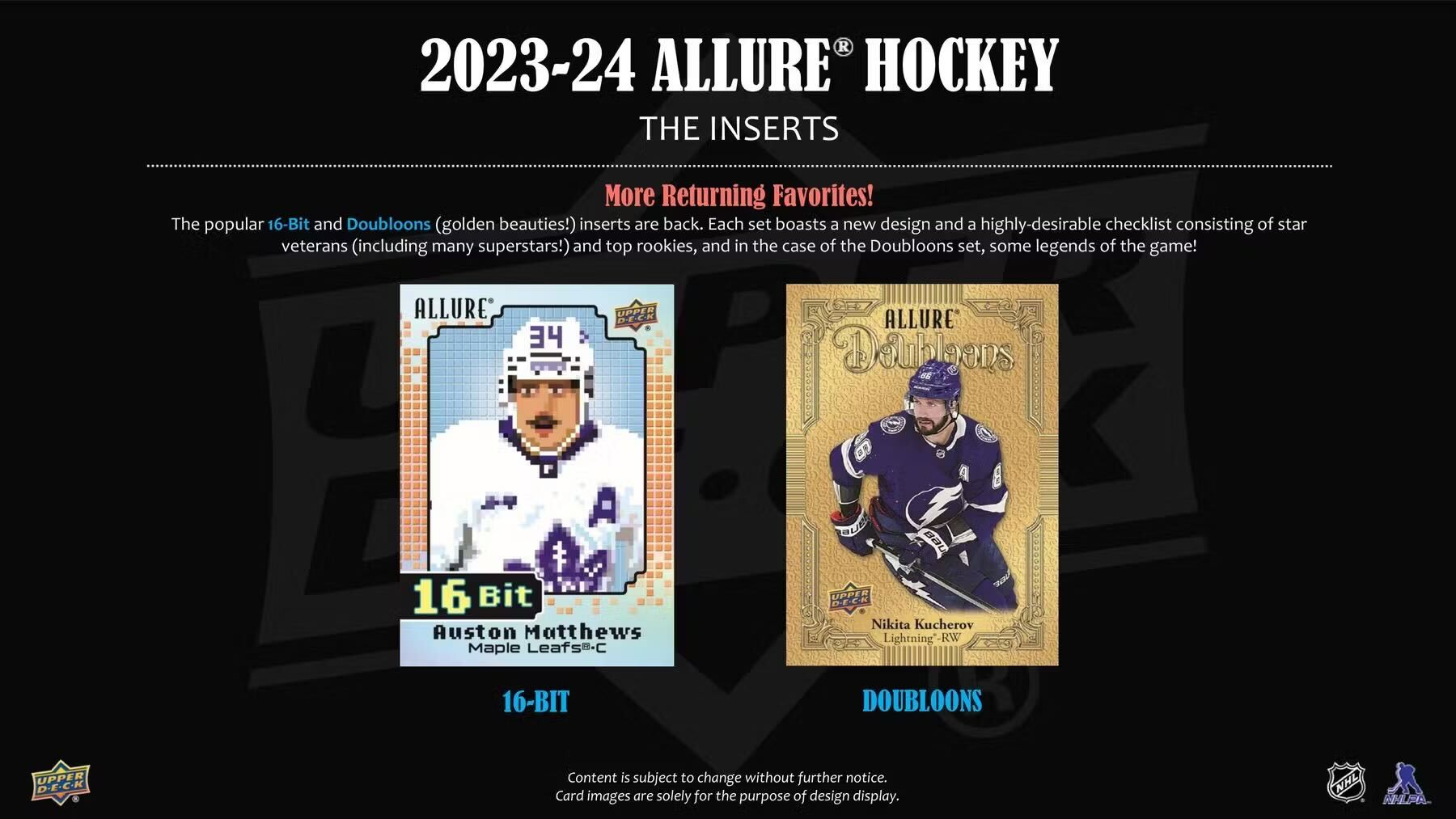 2023-24 Upper Deck Allure Hockey Hobby Trading Cards