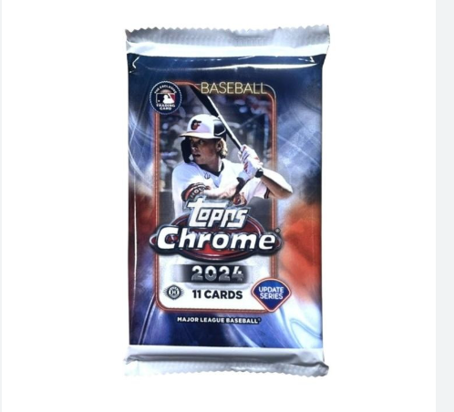 2024 Topps Chrome Baseball Updated Series Jumbo Hobby Trading Cards
