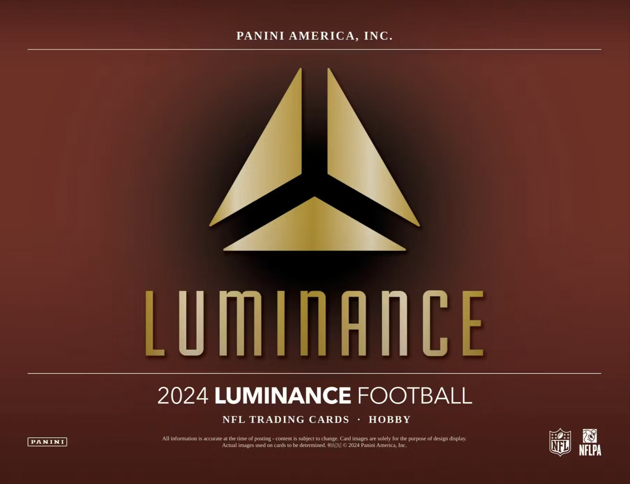 2024 Panini Luminance Football Hobby Trading Cards