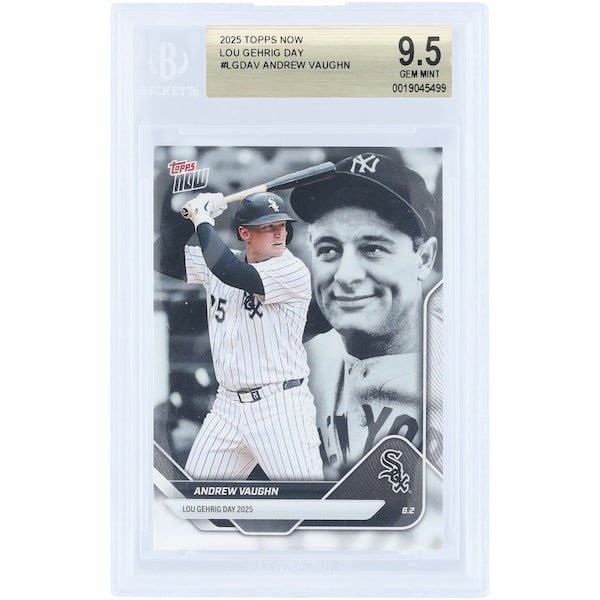 Andrew Vaughn Chicago White Sox 2025 Topps Now Lou Gehrig Day #LGD-AV BGS Authenticated 9.5 Card