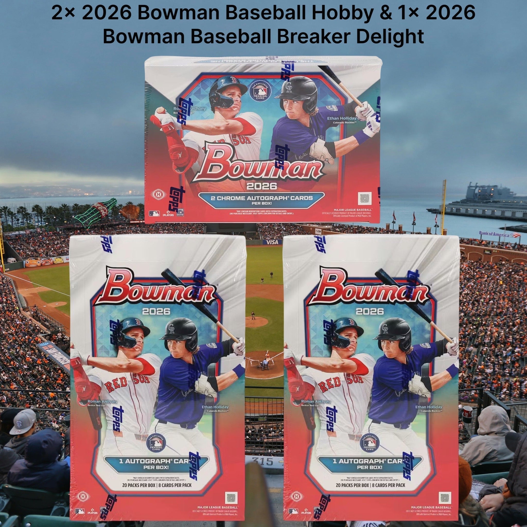 Baseball Break 92 2026 Bowman Baseball Hobby Delight 3 Box PYT