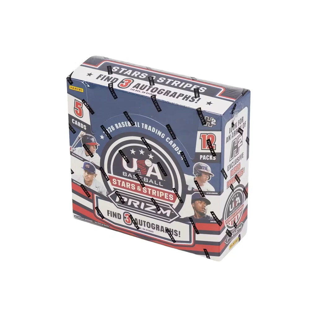 2026 Panini USA Stars & Stripes Prizm Baseball H2 12-Box Case (Ships Sealed Only)