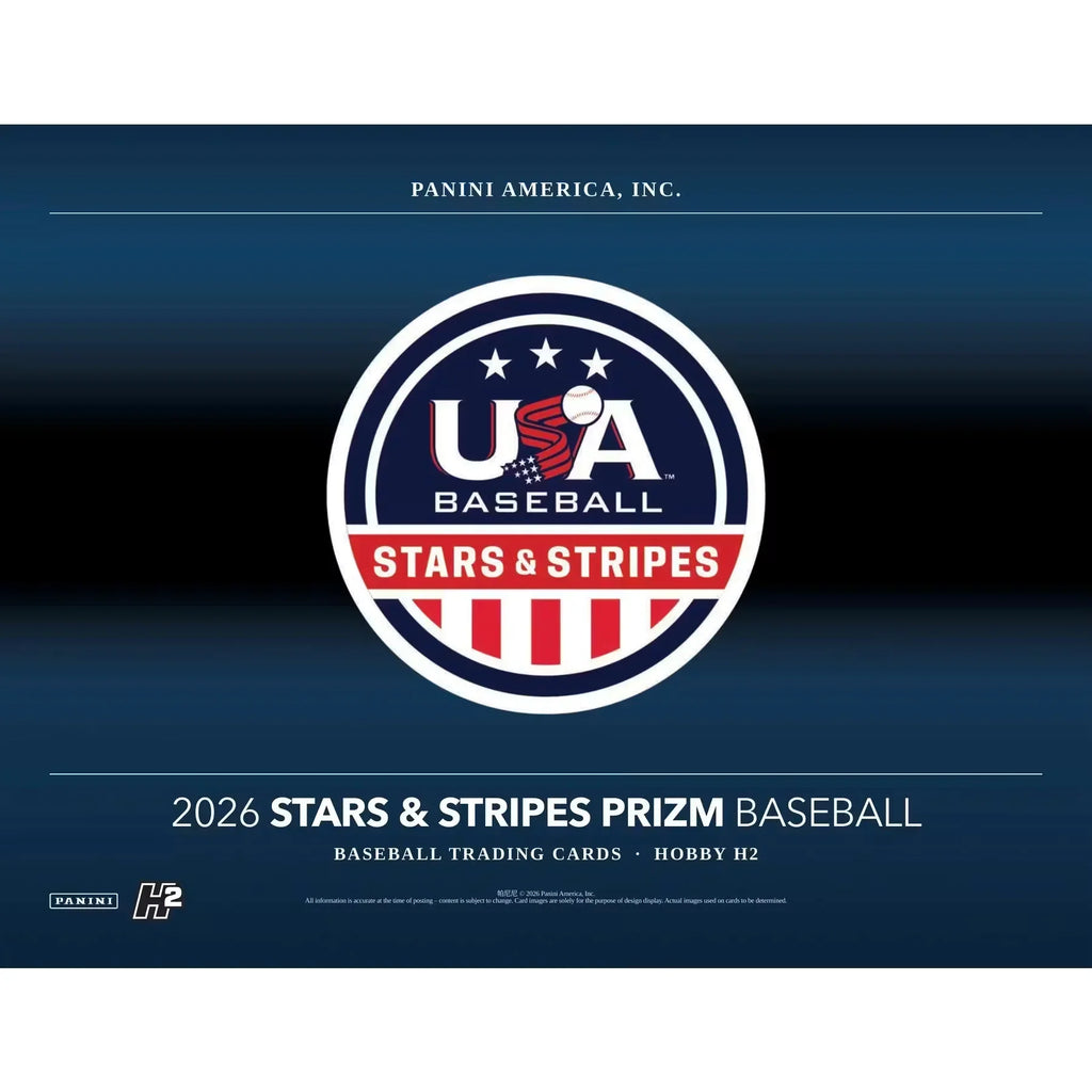 2026 Panini USA Stars & Stripes Prizm Baseball H2 12-Box Case (Ships Sealed Only)