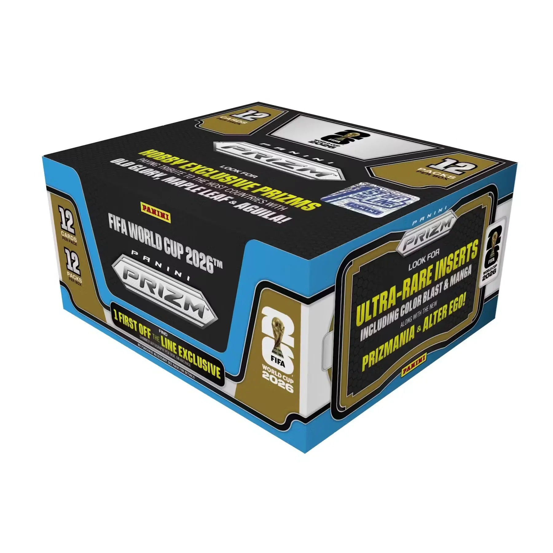 2026 Panini Prizm FIFA World Cup Soccer FOTL Hobby 12-Box Case (Ships Sealed Only)