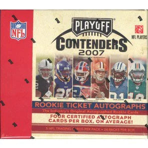 2007 Playoff Contenders Football Hobby Box (Ships Sealed Only)