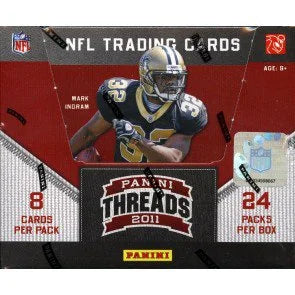 2011 Panini Threads Football Hobby 12 Box Case (Ships Sealed Only)