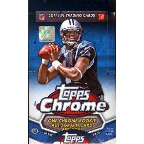 2011 Topps Chrome Football Hobby Box 24 Packs (Ships Sealed Only)