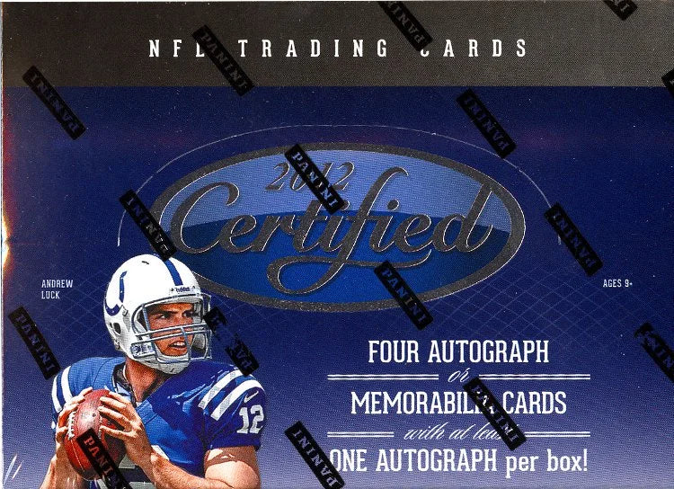 2012 Panini Certified Football Hobby Master Case 24 Boxes (Ships Sealed Only)