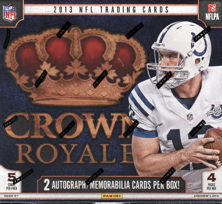 2013 Panini Crown Royale Football Retail Box 4 Packs (Ships Sealed Only)