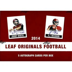 2014 Leaf Originals Football Hobby Box (Ships Sealed Only)
