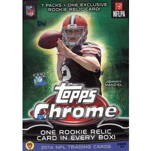 2014 Topps Chrome Football Blaster Box Lot 20 Boxes with Rookie Relics (Ships Sealed Only)