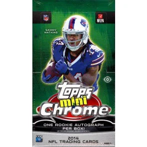 2014 Topps Chrome Mini Football 12 Box Case Rookie Autographs (Ships Sealed Only)