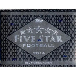 2014 Topps Five Star Football Hobby Case 4 Boxes (Ships Sealed Only)