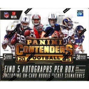 2015 Panini Contenders Football Hobby Box 5 Autographs per Box (Ships Sealed Only)