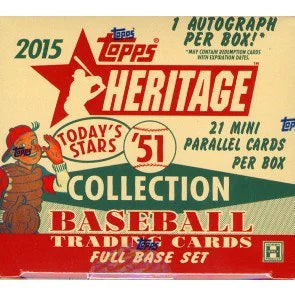 2015 Topps Heritage 51 Collection Baseball Hobby 24 Box Case (Ships Sealed Only)