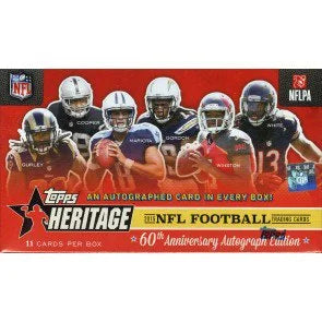 2015 Topps Heritage Football 20 Box Lot (Ships Sealed Only)