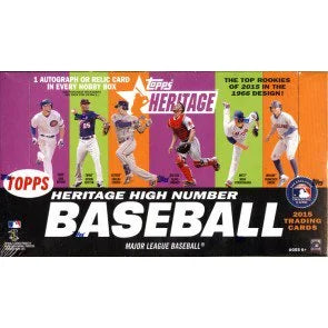 2015 Topps Heritage High Number Baseball Hobby Box (Ships Sealed Only)