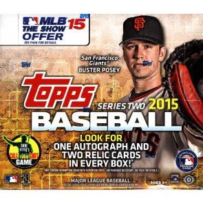 2015 Topps Series 2 Baseball Jumbo Hta Box (Ships Sealed Only)