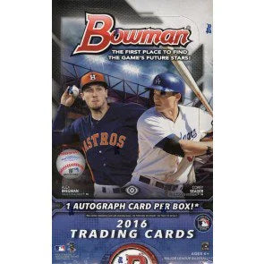 2016 Bowman Baseball Hobby 12 Box Case (Ships Sealed Only)