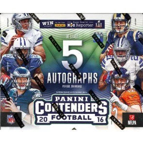 2016 Panini Contenders Football Hobby Box Rookie Tickets Autographs (Ships Sealed Only)