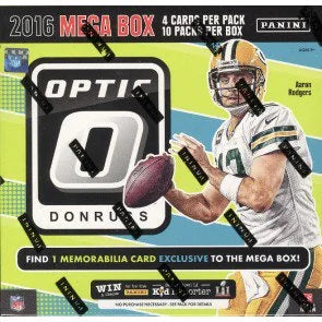 2016 Panini Donruss Optic Football Mega Box 10 Packs (Ships Sealed Only)
