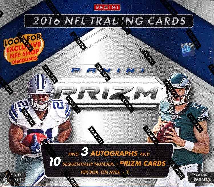 2016 Panini Prizm Football Jumbo 12 Box Case Sealed (Ships Sealed Only)