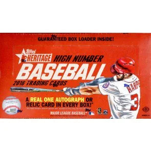 2016 Topps Heritage High Number Baseball Hobby Box (Ships Sealed Only)