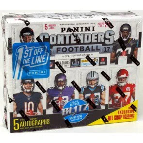 2017 Panini Contenders Football FOTL Hobby Box 5 6 Autographs (Ships Sealed Only)