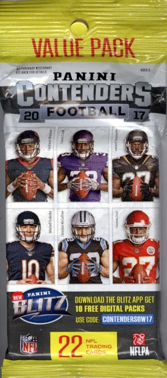 2017 Panini Contenders Football Fat Pack Box 12 Packs (Ships Sealed Only)