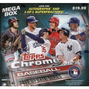 2017 Topps Chrome Update Mega Box Baseball 16 Box Case (Ships Sealed Only)