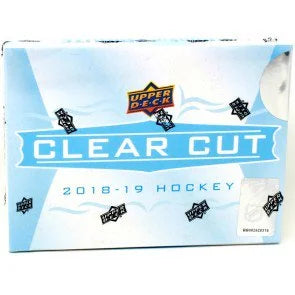 2018 19 Upper Deck Clear Cut Hockey Hobby 30 Box Case Signed Acetate (Ships Sealed Only)