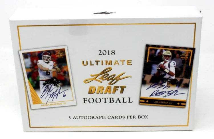 2018 Leaf Ultimate Draft Football Hobby Case 12 Boxes (Ships Sealed Only)