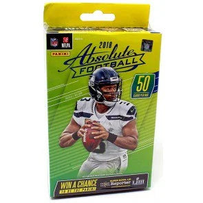 2018 Panini Absolute Football Hanger Box 50 Cards (Ships Sealed Only)