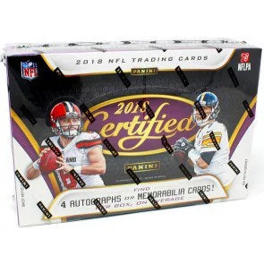 2018 Panini Certified Football Hobby 12 Box Case (Ships Sealed Only)