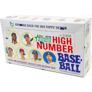 2018 Topps Heritage High Number Baseball Hobby 12 Box Case (Ships Sealed Only)