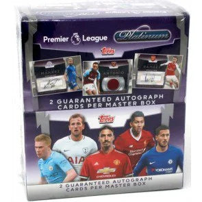 2018 Topps Platinum Premier League Soccer 12 Box Case (Ships Sealed Only)