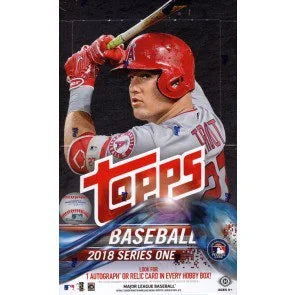 2018 Topps Series 1 Baseball Hobby Box (Ships Sealed Only)